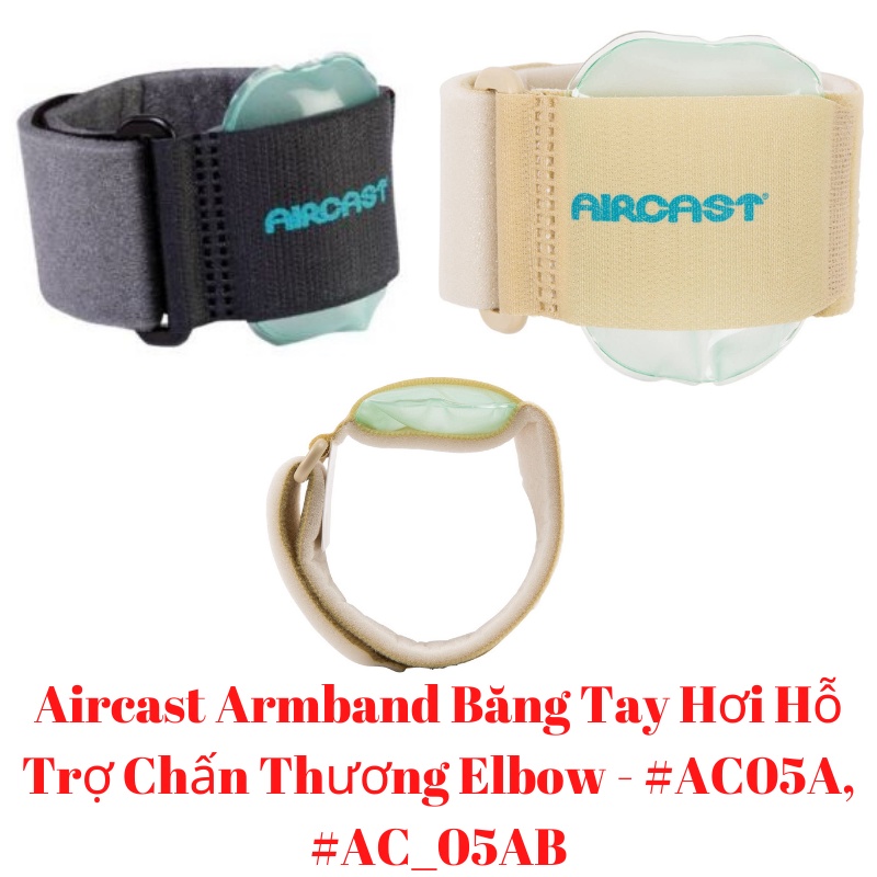 Aircast Armband Băng Tay Hơi Hỗ Trợ Chấn Thương Elbow, Khuỷu Tay,Cẳng Tay Có Chuyên Dùng Khi Chơi Tennis,Golf