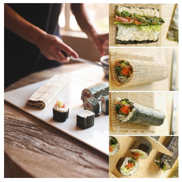 Mành tre dùng để cuốn sushi tiện lợi