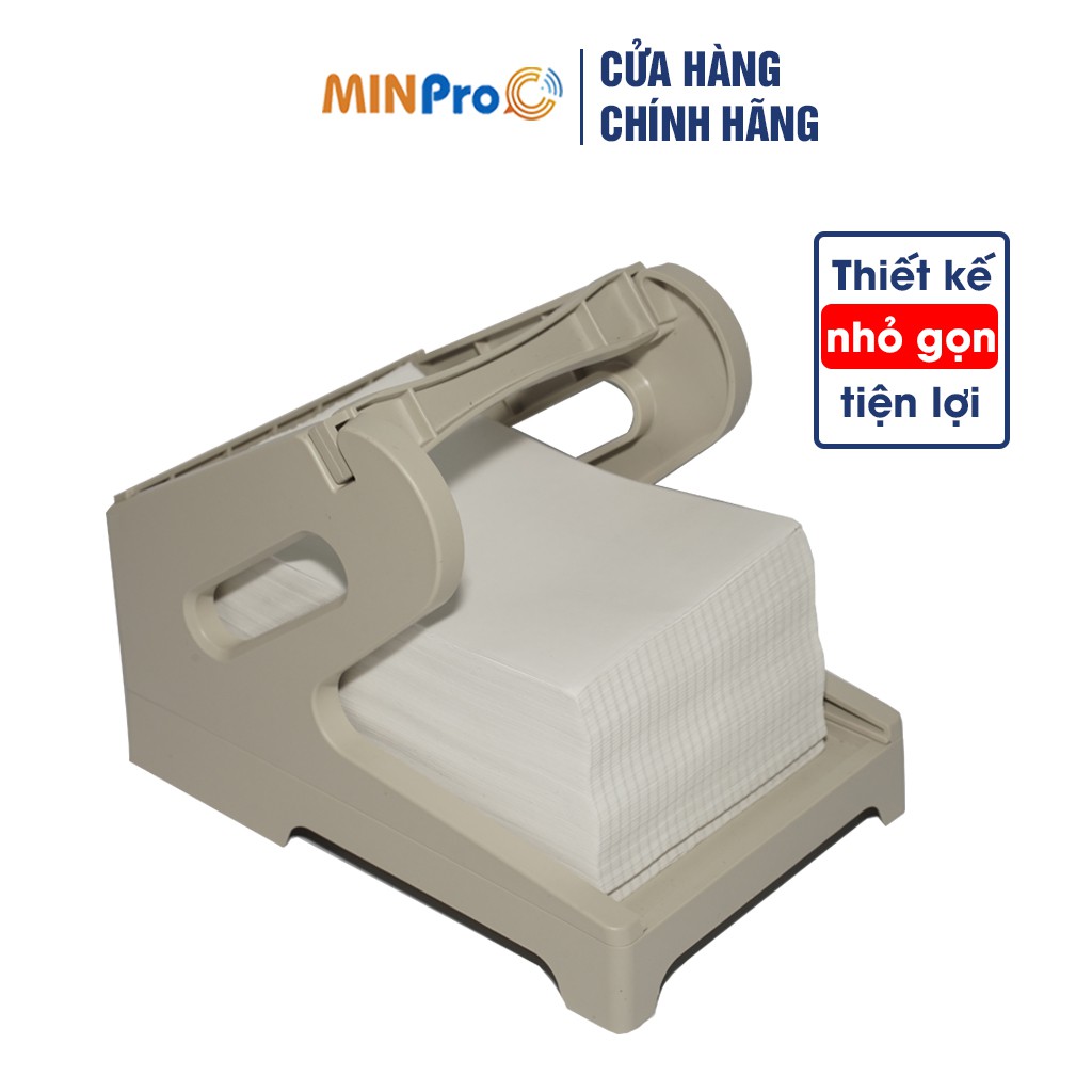 Giấy in nhiệt MINPRO tự dính 500 tờ khổ A6 100x150 in đơn hàng, mã vạch, in bill không phai chữ