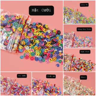 Charm Đất Sét Nhỏ Làm Slime Và Gắn Móng.