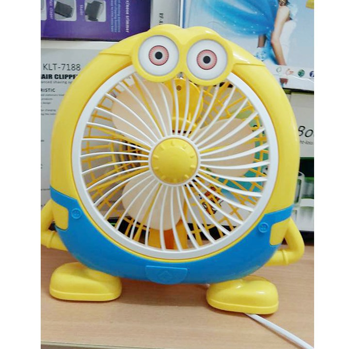 Quạt Mini Để Bàn Cắm Điện Hình Minion Cực Dễ Thương, Thích Hợp Để Bàn Học, Bàn Làm Việc Cho Mùa Hè 2021 - Shop Nhà Xanh