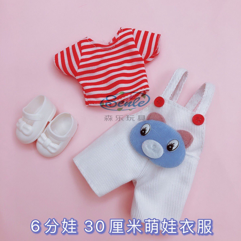 Bộ Quần Áo Búp Bê 30cm Phong Cách Hàn Quốc Xinh Xắn