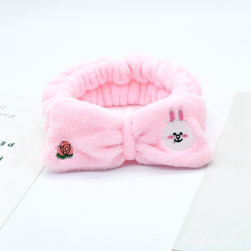 Hoạt Hình Băng Đô Cài Tóc Vải Lông Thêu Hình Bướm Xinh Xắn