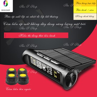 Bộ Cảm Biến Áp Suất lốp xe hơi TPMS cao cấp hệ thống 4 cảm biến bên ngoài