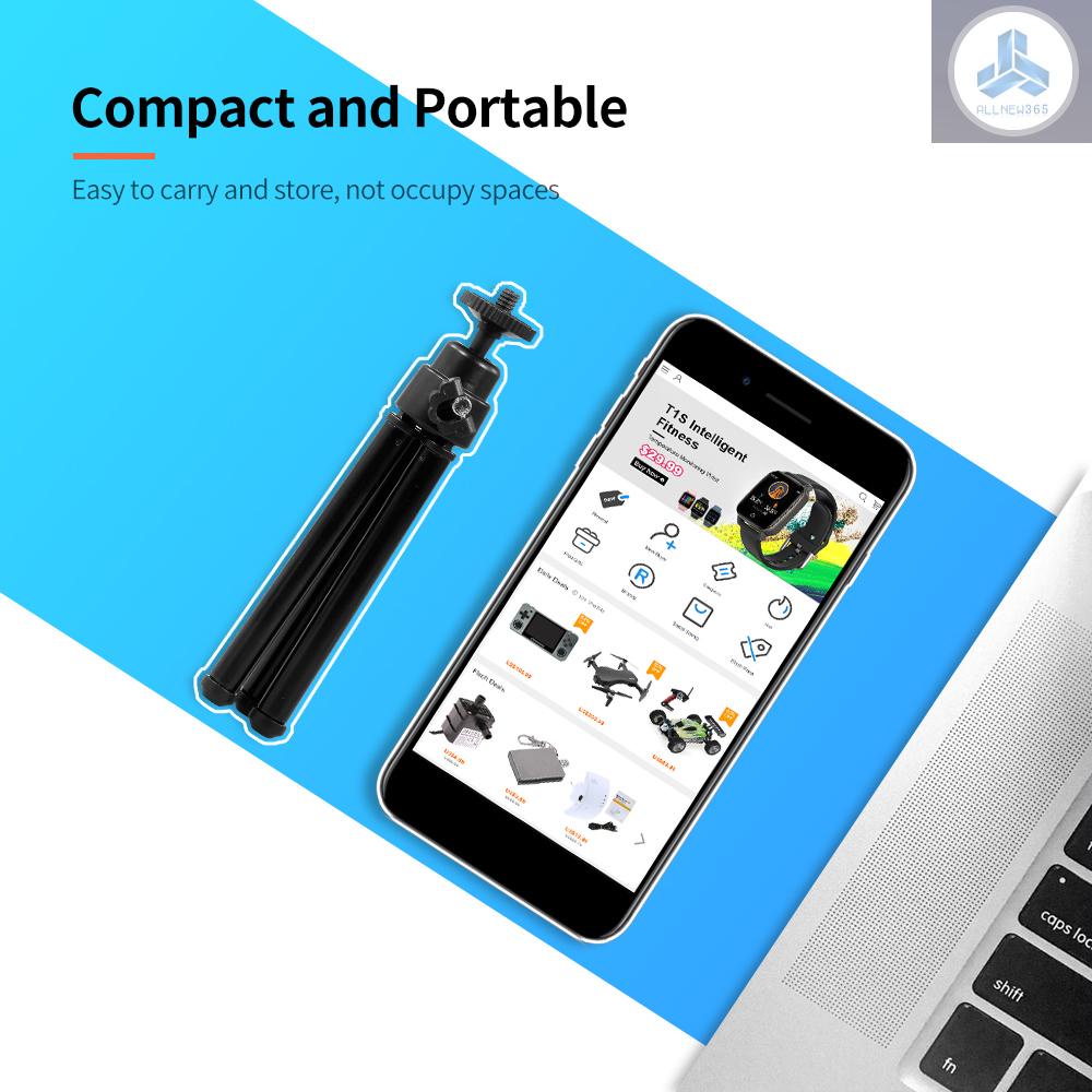 Chân Tripod Mini Siêu Nhẹ Để Bàn Cho Webcam Điện Thoại Di Động Đứng | BigBuy360 - bigbuy360.vn