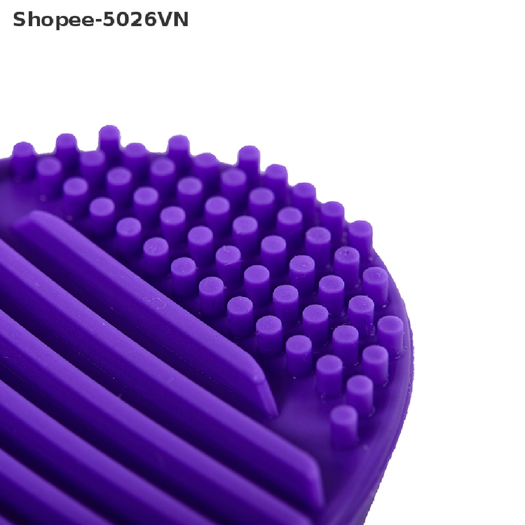 1 Miếng Silicone Vệ Sinh Cọ Trang Điểm Tiện Dụng