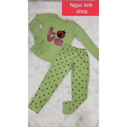Bộ tay dài quần dài thun cotton 100% sale