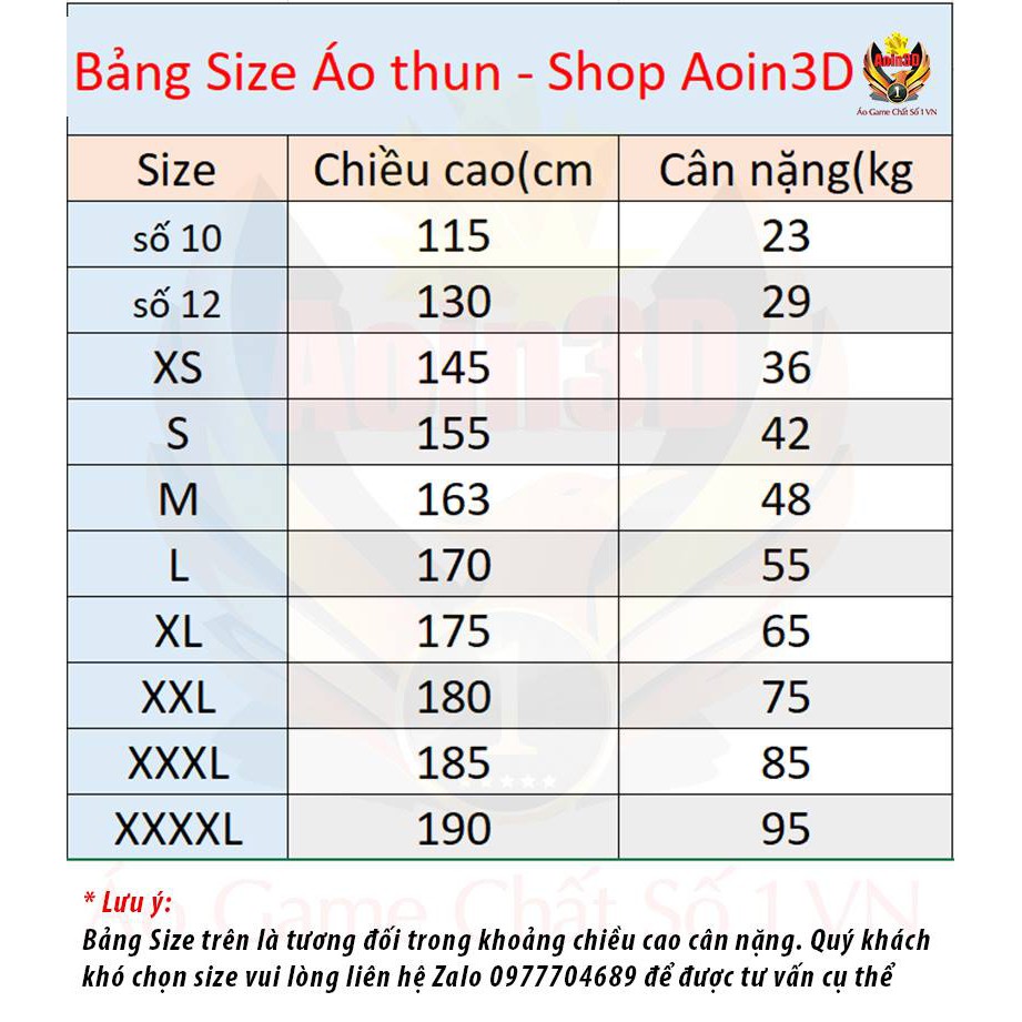 Áo Free Fire Quỷ Kiếm Booyah - Aoin3D in theo yêu cầu