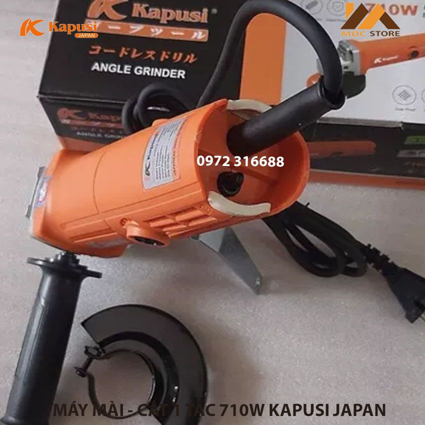 MÁY MÀI MÁY CẮT ĐA NĂNG KAPUSI JAPAN, MÁY MÀI GÓC CẦM TAY 1 TẤC, CÔNG SUẤT 710W