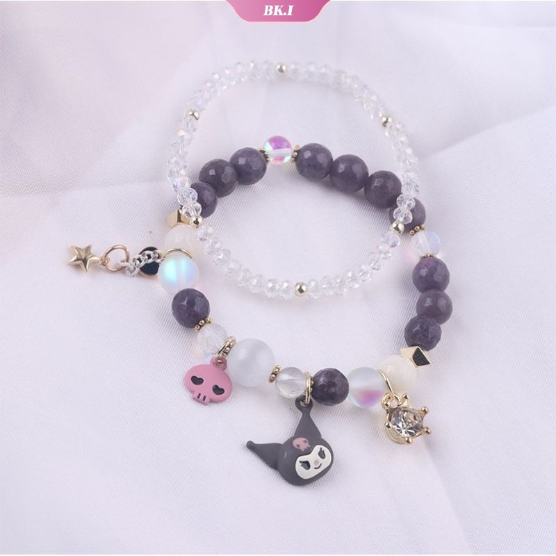 Vòng Đeo Tay May Mắn Mặt Hình Kuromi Nhồi Bông Dễ Thương Thời Trang Cho Nữ