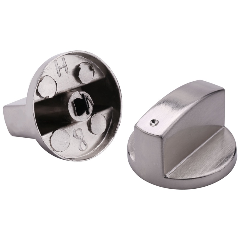 Bộ 8 Nút Vặn Bếp Ga Bằng Kim Loại 6mm Thay Thế Tiện Dụng