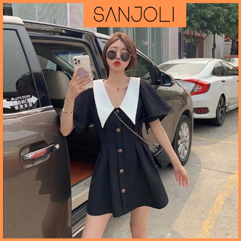 Đầm Bigsize Polo (60-73kg) Váy Thun Suông Size Big Lớn Đẹp Thiết Kế Đi Dự Tiệc Cưới Công Sở Trẻ Trung SANJOLI VD040