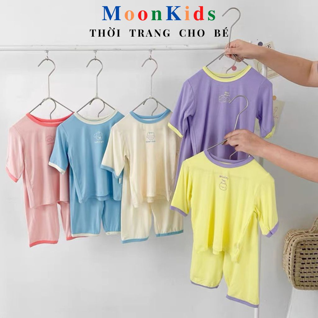 Bộ Quần Áo Cho bé😍Bộ Đồ Tay Lỡ Cho bé,Thun Lạnh 100% dành cho bé trai bé gái từ 6-18kg sờ là sướng nhìn là thích