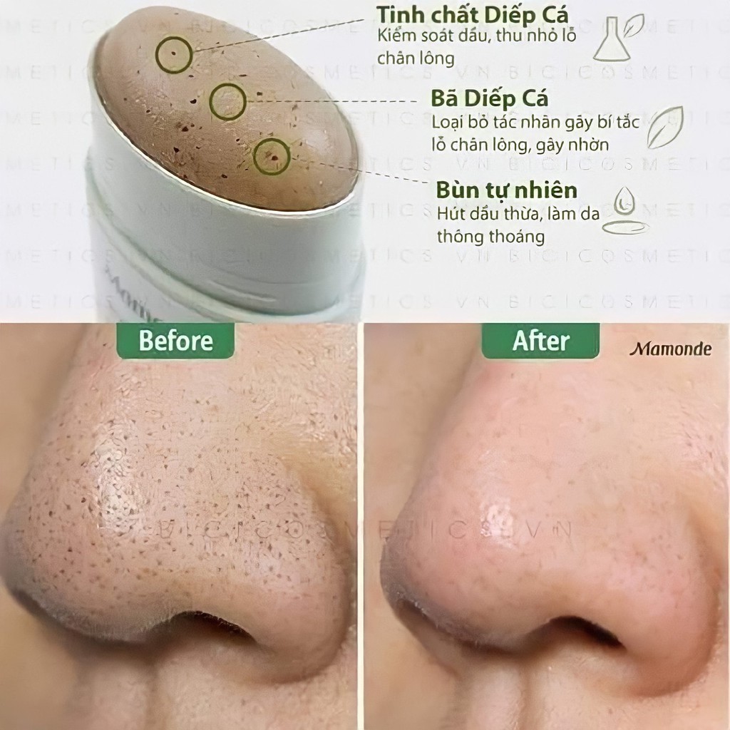 Thanh lăn giảm mụn đầu đen  Mamonde Pore Clean Blackhead Stick