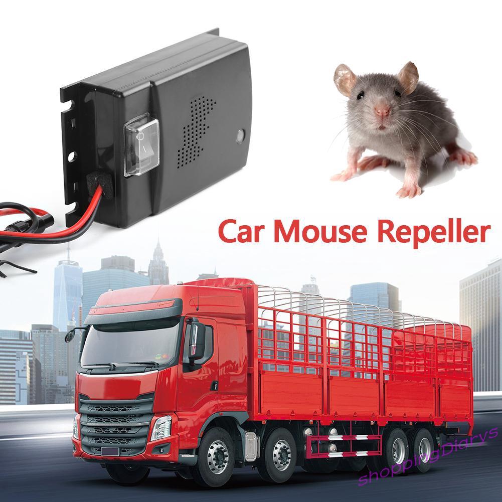 Máy Đuổi Chuột Bằng Sóng Siêu Âm 12v Dành Cho Xe Ô Tô Tiện Dụng