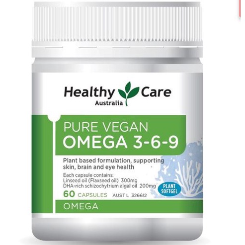 Healthy_care_Pure_Vegan_Omega_3-6-9 từ Thực vật dùng cho người ăn chay