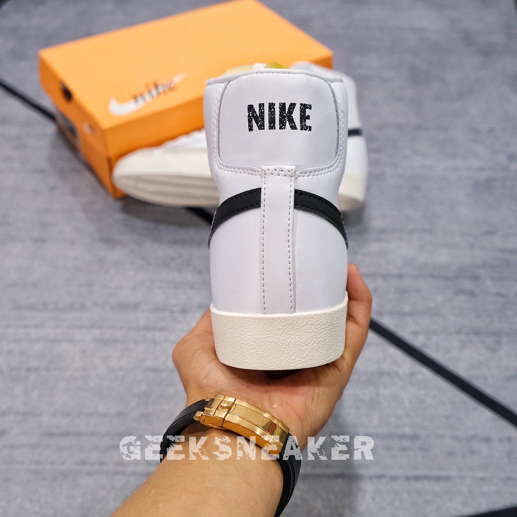 [GeeKSneaker] Giày Nike Blazer Mid ’77 Vintage ‘White Black’ BQ6806-100