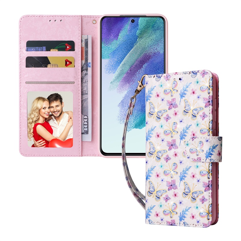 Ốp Điện Thoại Da Pu Mềm Dạng Ví Sang Trọng Cho Samsung Galaxy S22 Plus S21 Plus S22+ S21+ S20 FE 5G S21 FE S22 Ultra S21 Ultra