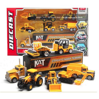 [Nhập mã TOYAUG hoàn 10% tối đa 15K xu cho đơn từ 99K]Bộ xe mô hình công trình Die cast các loại