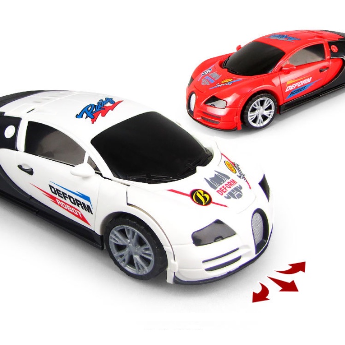 [Hàng Sẵn] Đồ chơi Ô tô Biến hình thành Robot Siêu ngầu có Đèn Âm Thanh cho bé