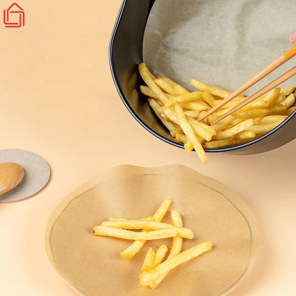 Giấy nến thấm dầu thực phẩm hình tròn dùng cho nồi chiên không dầu, lò vi sóng, bếp nướng - nhamoi