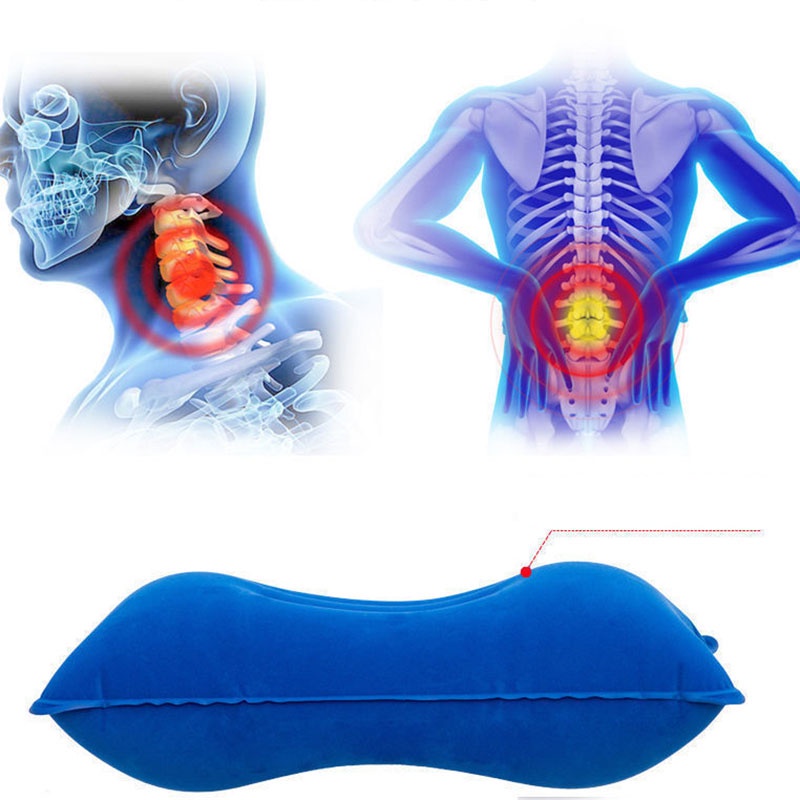 Gối Ngủ Bơm Hơi PVC Nylon Siêu Nhẹ Di Động Đa Ứng Dụng Cho Hoạt Động Ngoài Trời