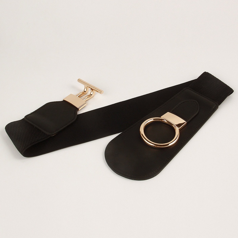 Thắt Lưng Giả Da Với Khoá Hợp Kim Phong Cách Retro Cho Nữ