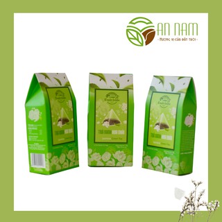 Trà xanh hoa nhài túi lọc kim tự tháp Wonder Garden