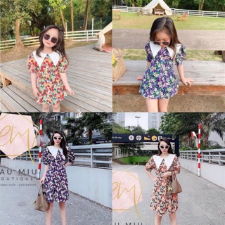 BÁN SỈ VÁY HOA 2 MÀU CHO MẸ VÀ BÉ