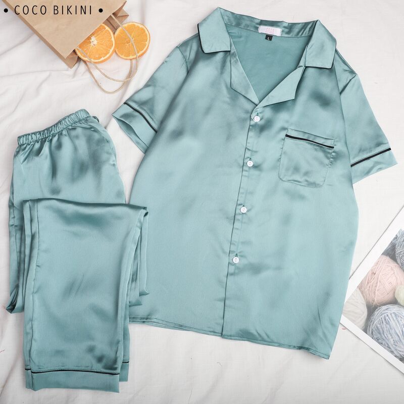 𝑪𝑶𝑪𝑶 𝑩𝑰𝑲𝑰𝑵𝑰 Bộ Đồ Ngủ - Đồ Mặc Nhà Lụa Satin ( LTCD20024 ) | BigBuy360 - bigbuy360.vn