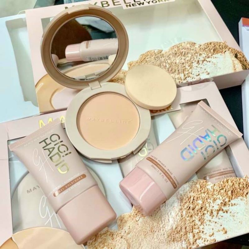 set trang điểm 3 món hồng