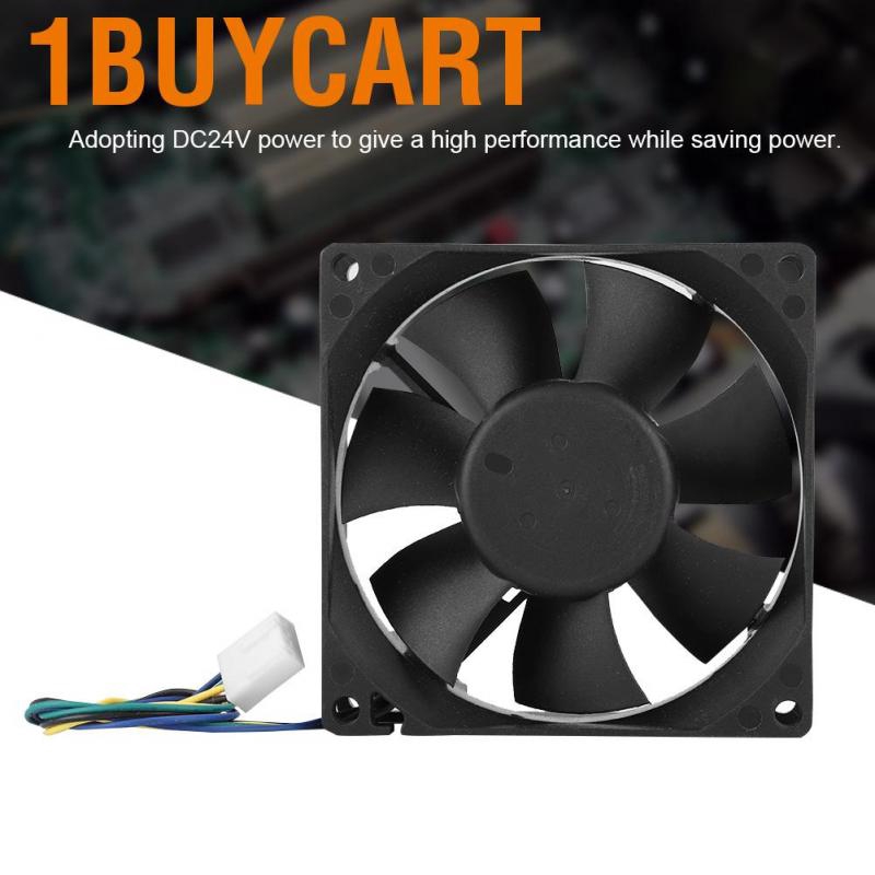 1buycart Qianmei(Extra 20%Off) 0812KHE-11 DC12V 0.41A 8CM 4Pin PWM Temperature Control Chassis Cooling Fan Cooler