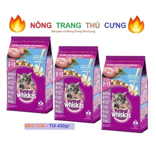 Thức ăn cho mèo con Whiskas Junior 450g Hạt cho mèo con - NongTrangThuCung