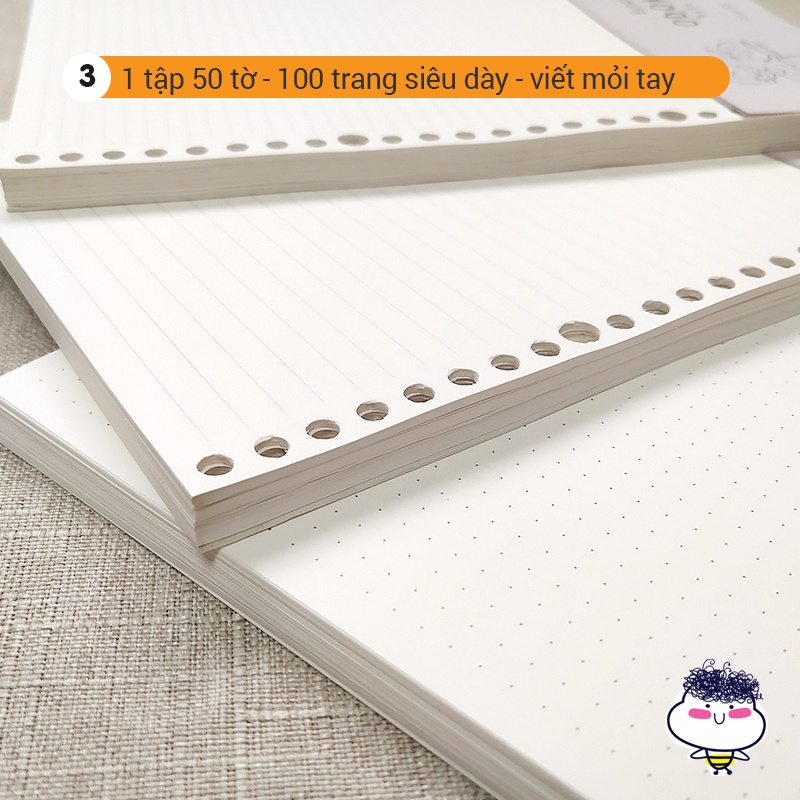 Giấy còng 120 Gsm - A5B5 Chống Thấm - Ong Mặt Bự