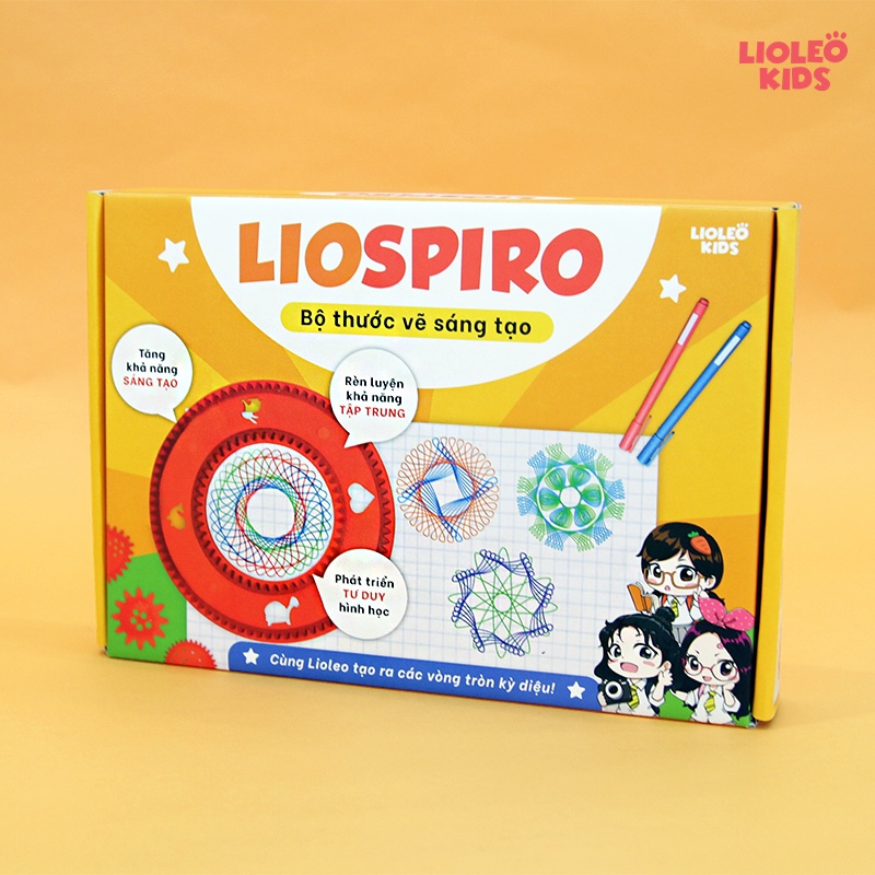 [LIFEMALL9915 - 12% đơn 99K] Bộ thước vẽ sáng tạo Lioleo- LIOSPIRO