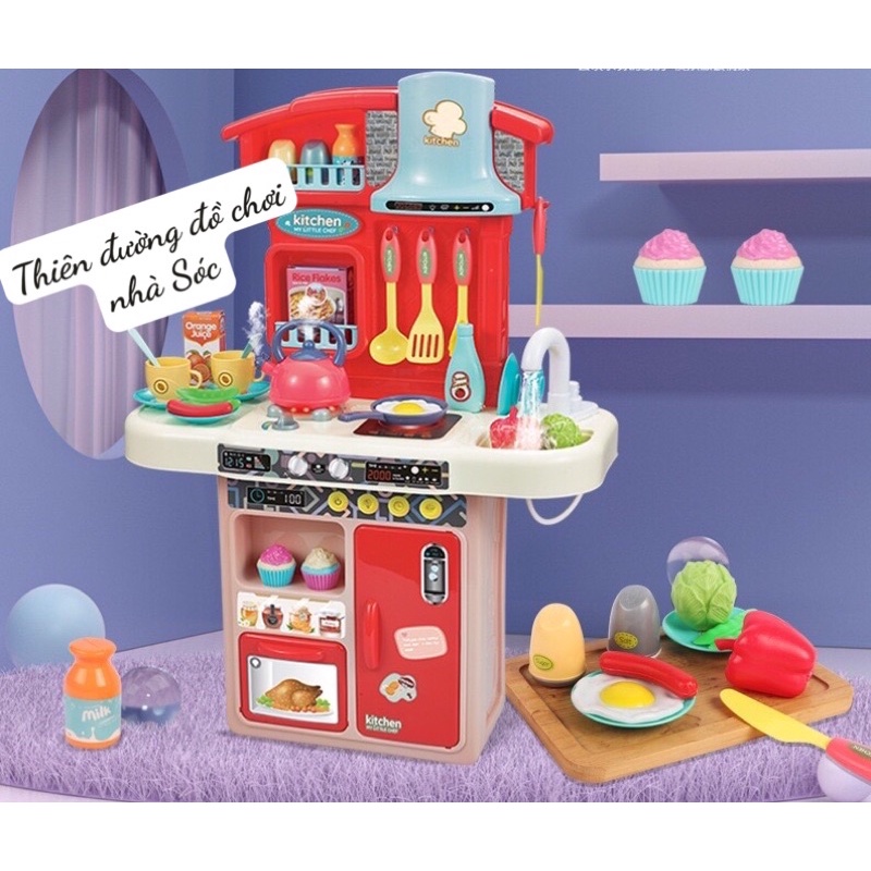 Bộ nấu ăn đồ chơi cao 62 cm(42 , 36 , 44chi tiết)