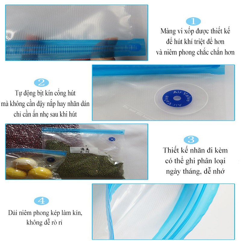 Túi Hút Chân Không Bảo Quản Quần Áo Chăn Màn Chống Nấm Mốc