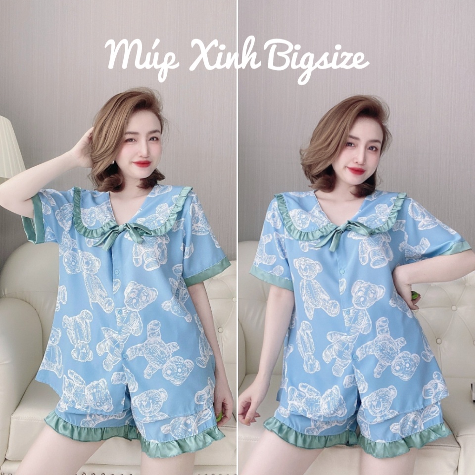 [Bigsize 50-100kg] Bộ Đùi Tiểu Thư Lụa Cho Nàng Múp Xinh