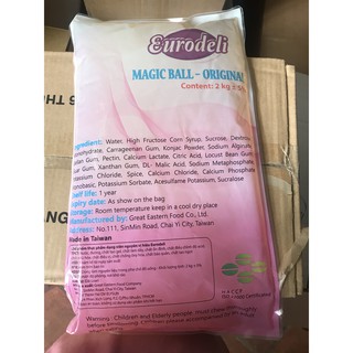 Trân Châu 3Q Eurodeli Trắng và Vị Caramel Túi 2kg