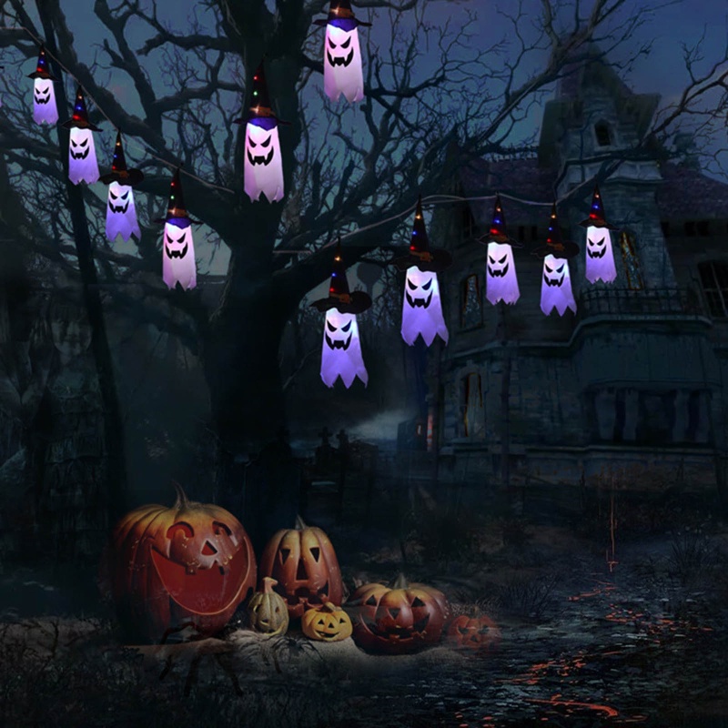 QQ Dây Đèn Led Nhiều Màu Sắc Treo Tường Trang Trí Tiệc Halloween