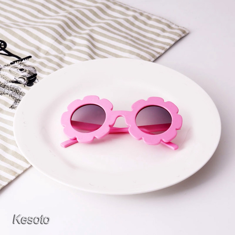 [KESOTO] 2pcs Anti-UV Sunglasses Kid Boy Baby Girls Sun Flower Goggle Glasses Eyewear