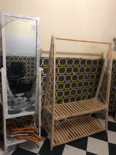 Sào gỗ chữ A 2 tầng