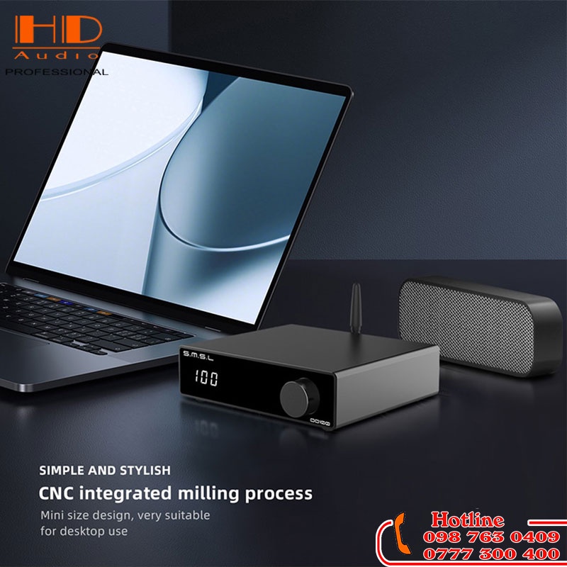 Giải Mã Âm Thanh SMSL DO100 ES9038Q2Mx2 Bluetooth 5.0 DAC