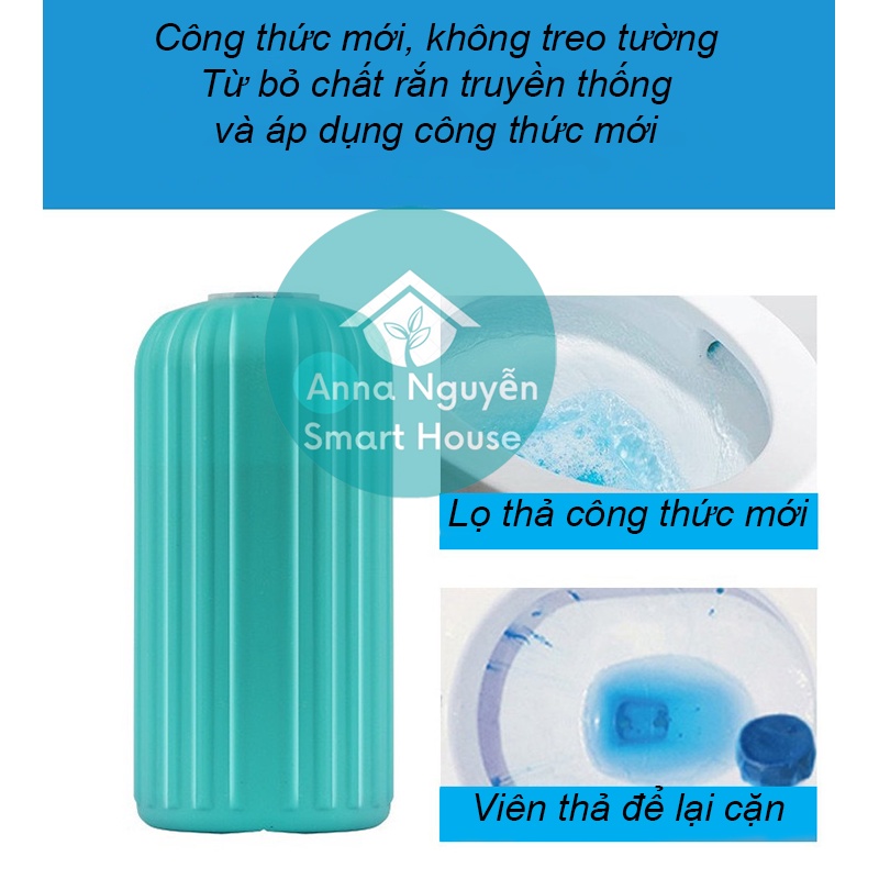 Lọ thả bồn cầu hàn quốc, diệt khuẩn khử mùi toilet phiên bản mới với 4 màu sắc tự nhiên,mùi hương nhẹ