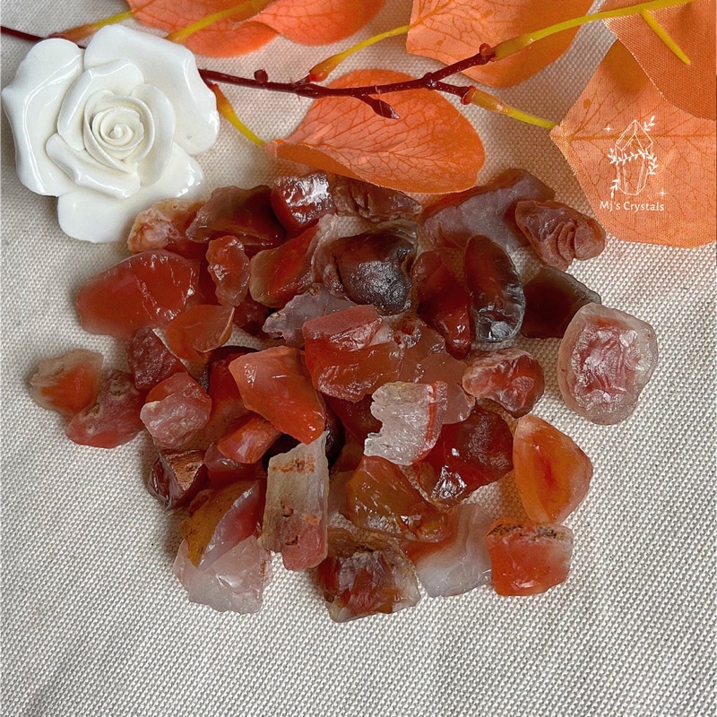 Đá thô Carnelian sưu tầm, handmade, reiki, thanh tẩy thiền định