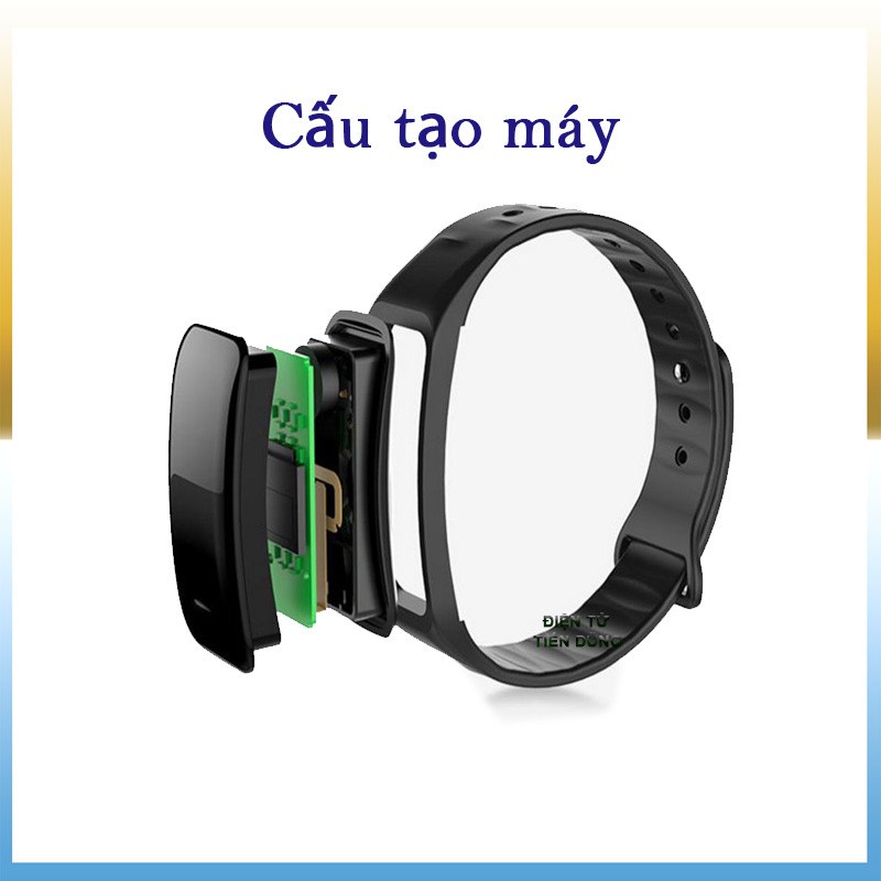 Nhận Thông Báo + Theo Dõi Sức Khỏe Vòng đeo tay thông minh WEARFIT C1S Plus Màn Hình Màu Cảm Ứng, kết nối điện thoại