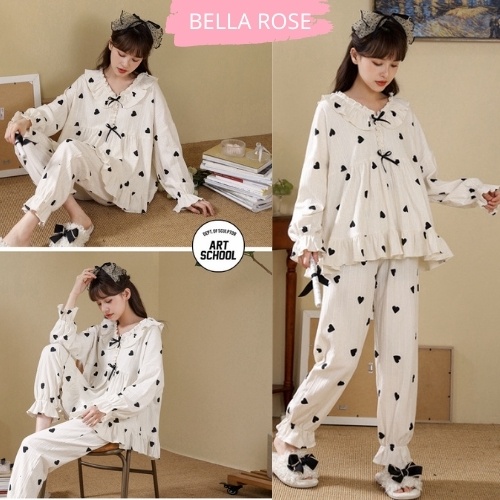 Đồ ngủ cute cao cấp phong cách tiểu thư Bella Rose QL2 | BigBuy360 - bigbuy360.vn