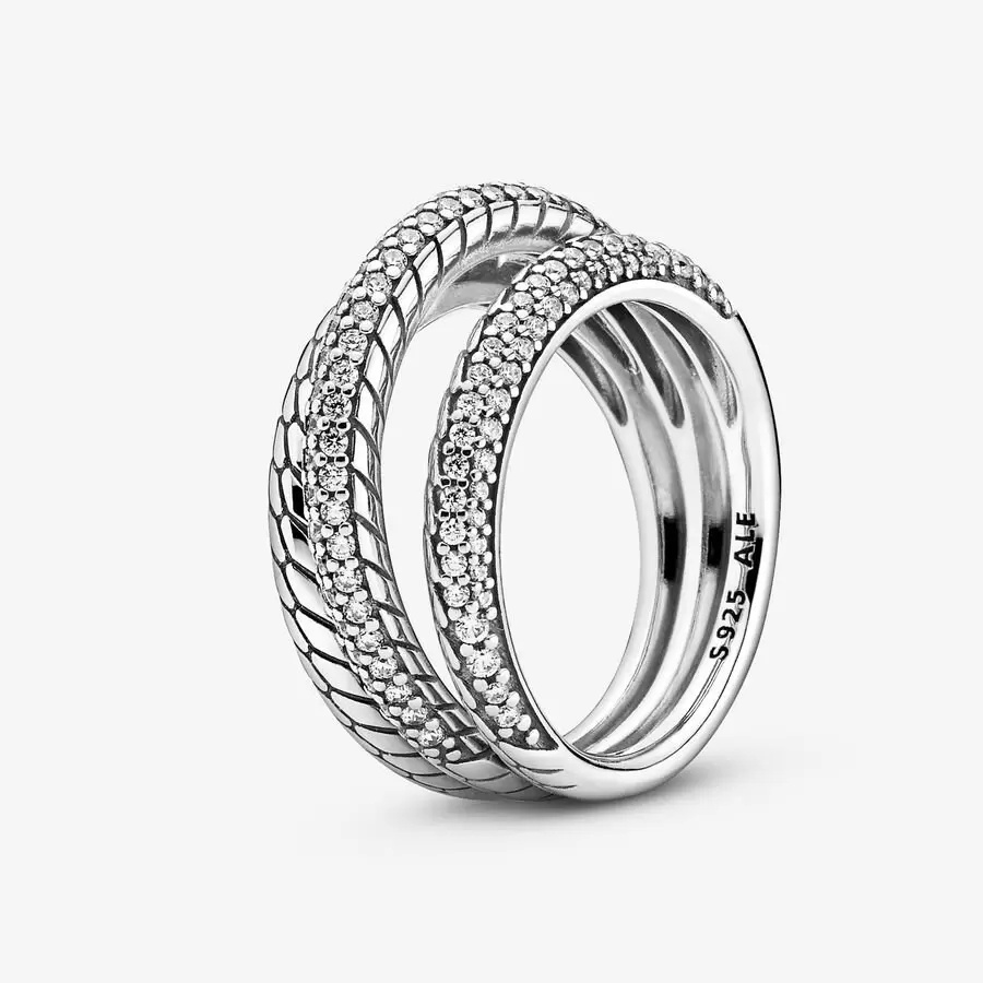 Nhẫn Mạ Bạc 925 Thiết Kế Độc Đáo Cá Tính