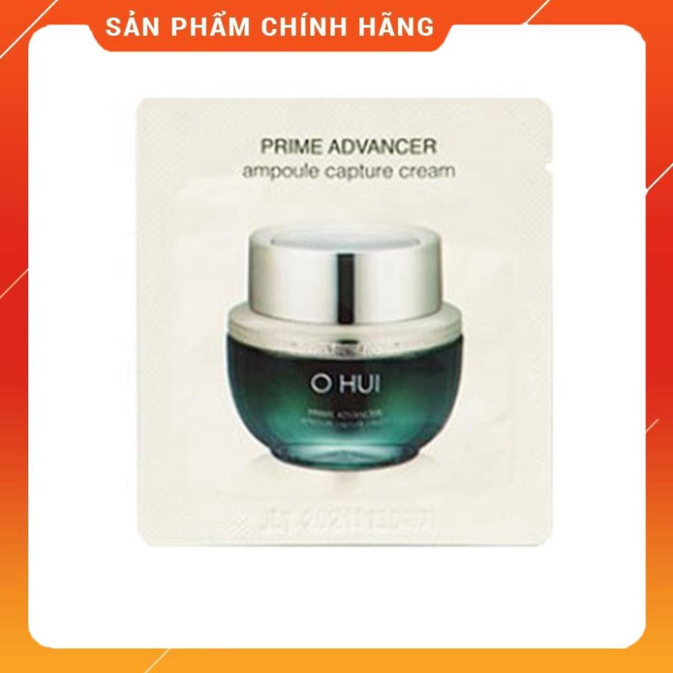 Kem dưỡng trắng và căng bóng da OHUI Prime Advancer Ampoule Capture Cream 1ml