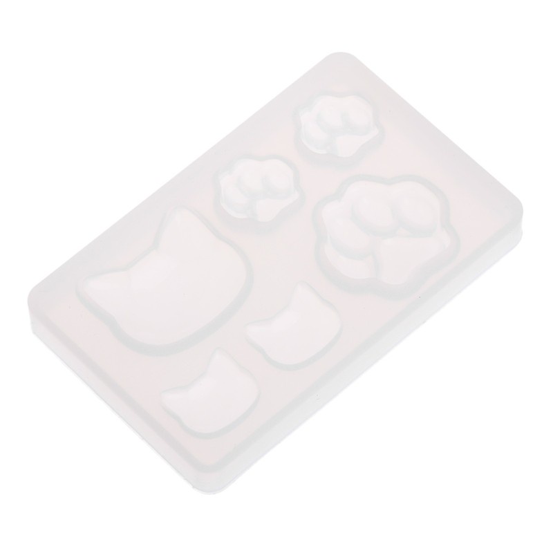 Khuôn silicon tạo hình mặt trăng và dấu chân mèo làm đồ trang sức